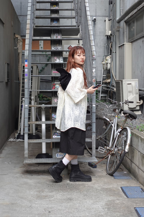 お花レースシャツ